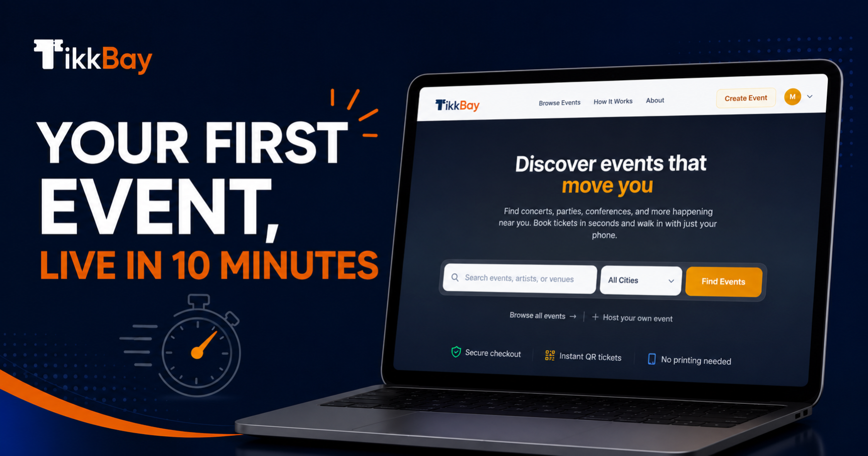 How to Create Your First Event on TikkBay and Start Selling Tickets in 10 Minutes