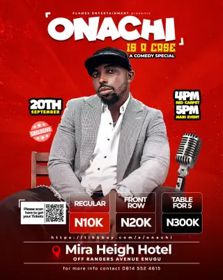 Onachi Is A Case - A Comedy Special