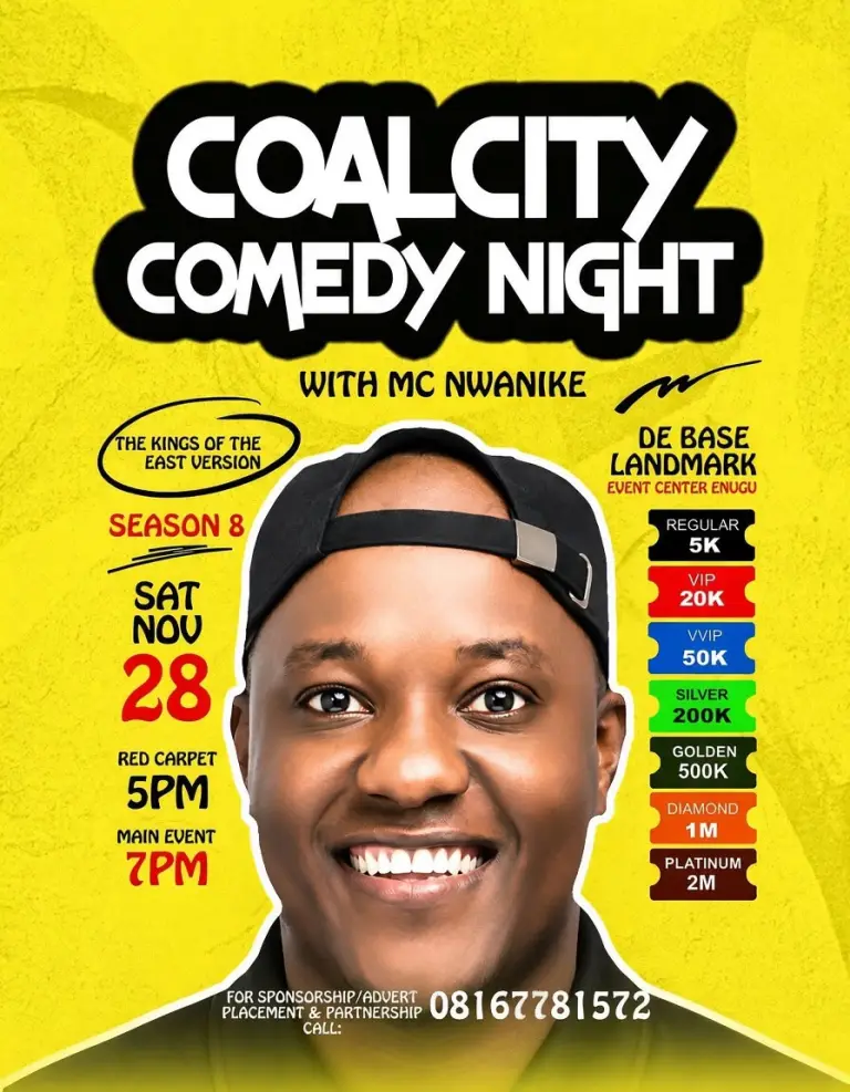 Coal City Comedy Night with MC Nwanike - Season 8
