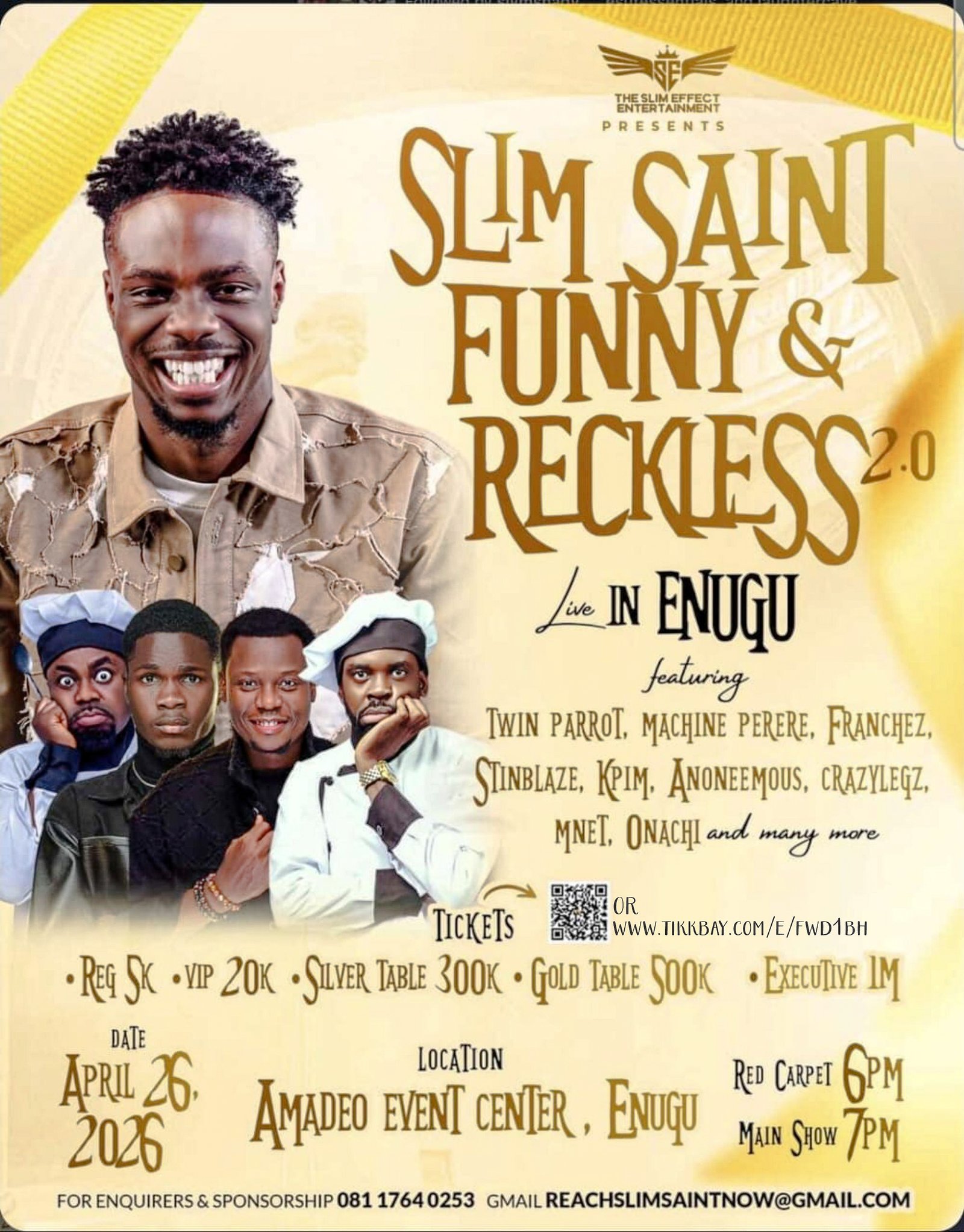 Funny & Reckless 2.0 - Live in Enugu