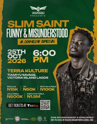 Slim Saint: Funny and Misunderstood — Lagos