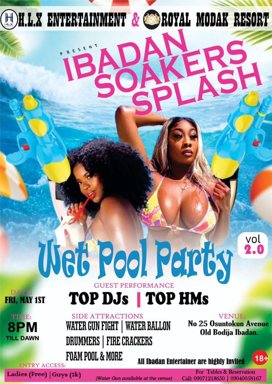 Ibadan Soakers Splash – Wet Pool Party Vol. 2.0