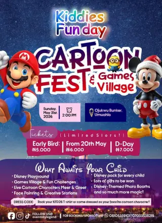 Kiddies Fun Day: Cartoon Fest & Games Village Umuahia Edition