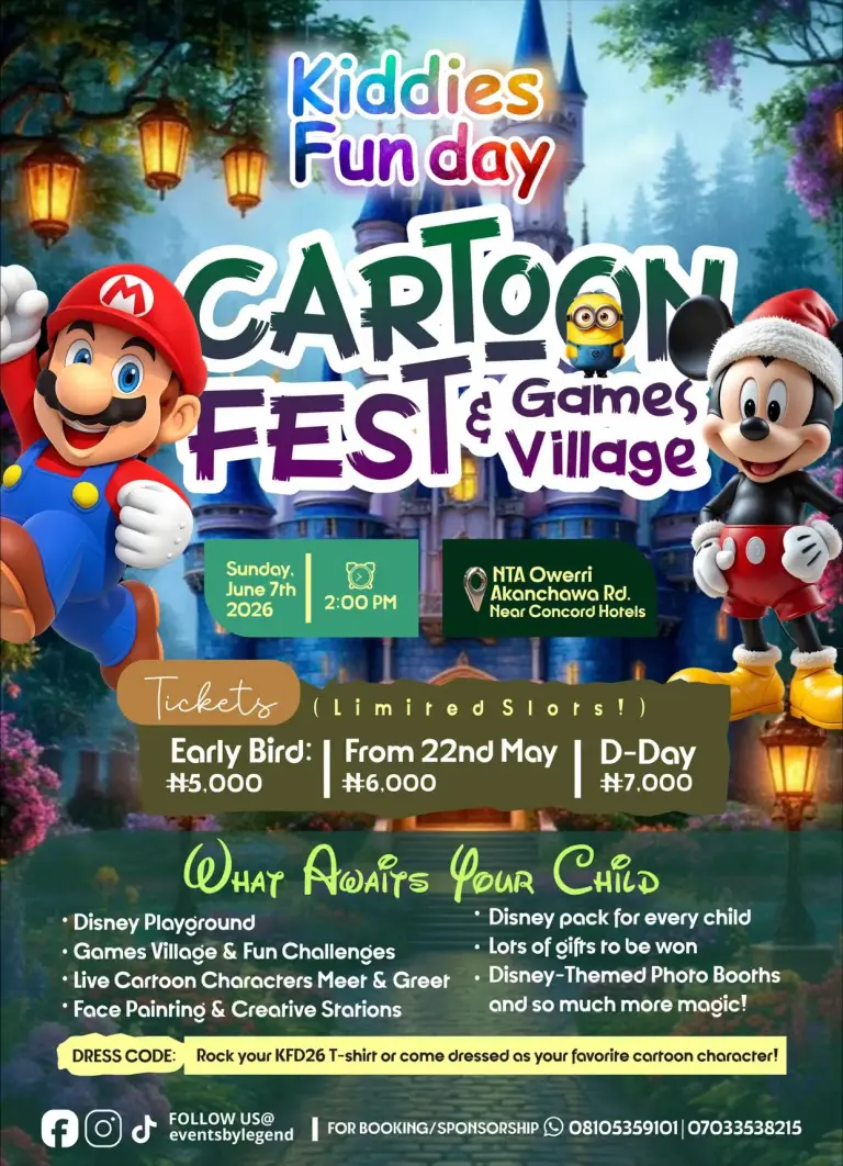 Kiddies Fun Day: Cartoon Fest & Games Village Owerri Edition