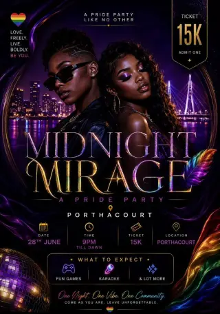 Midnight Mirage: A Pride Party in Port Harcourt